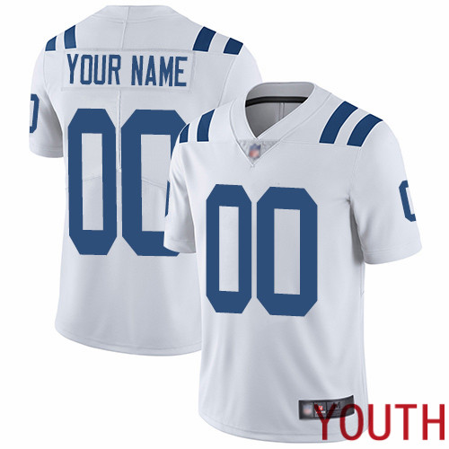 Youth Indianapolis Colts Customized White Vapor Untouchable Custom Limited Football Jersey